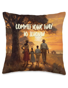 Cojín Decorativo 16x16" Testigos de Jehová 2023 Multicolor