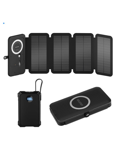 Banco de Energía Solar 5000mAh SOLUPUP Carga Rápida IPX5