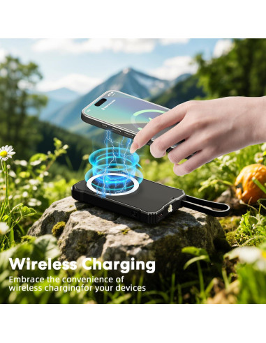 Banco de Energía Solar 5000mAh SOLUPUP Carga Rápida IPX5