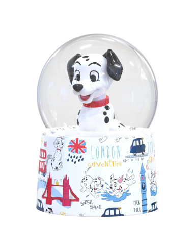 Globo de Nieve Iluminado Disney 101 Dálmatas Silver Buffalo 9.7 cm