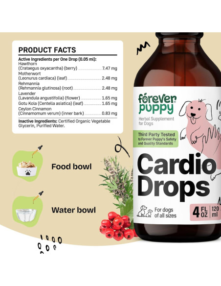 Gotas Cardio Forever Puppy 118 ml - Suplemento Salud Cardíaca