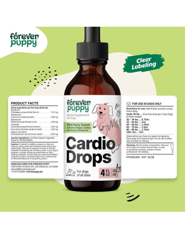Gotas Cardio Forever Puppy 118 ml - Suplemento Salud Cardíaca