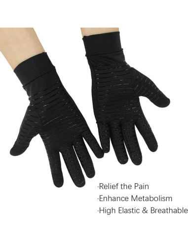Guantes de Artritis de Cobre Jade Kit - Compresión Medianos