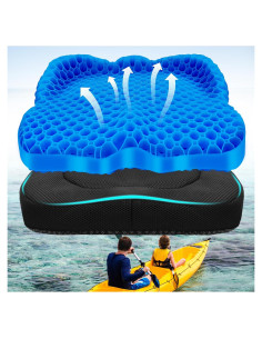Cojín Antideslizante NEW-Vi para Asiento de Kayak - Gel Impermeable