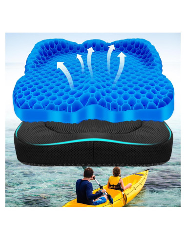 Cojín Antideslizante NEW-Vi para Asiento de Kayak - Gel Impermeable