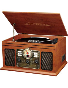 Victrola Nostálgico 6-en-1 Reproductor de Vinilo Bluetooth 2