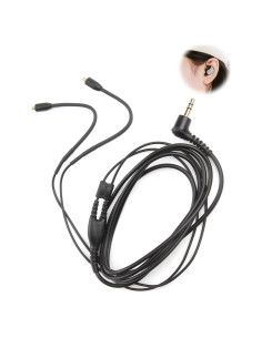 Cable de Reemplazo para Auriculares Shure SE215/SE315/SE425/SE535/SE846 162.56 cm Negro