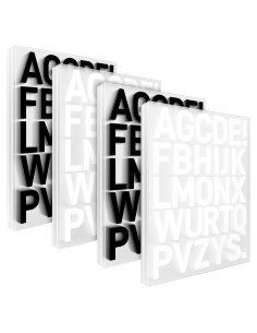 Letras de Hierro para Ropa Flowing Fun - 24 Hojas 10.4 cm