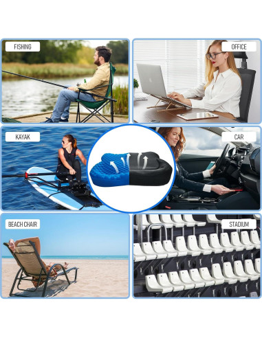 Cojín Antideslizante NEW-Vi para Asiento de Kayak - Gel Impermeable