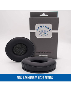 Earpadz Medianoche Dekoni para Sennheiser HD25 - Almohadillas de Repuesto 2