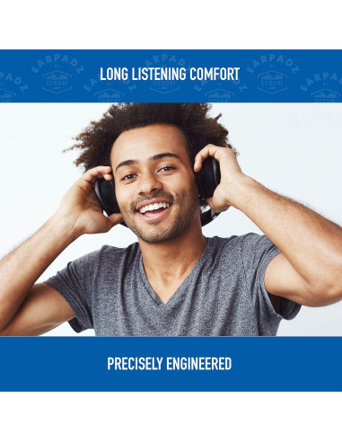 Earpadz Medianoche Dekoni para Sennheiser HD25 - Almohadillas de Repuesto