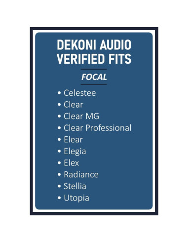 Almohadillas de Reemplazo Dekoni Audio para Auriculares Focal