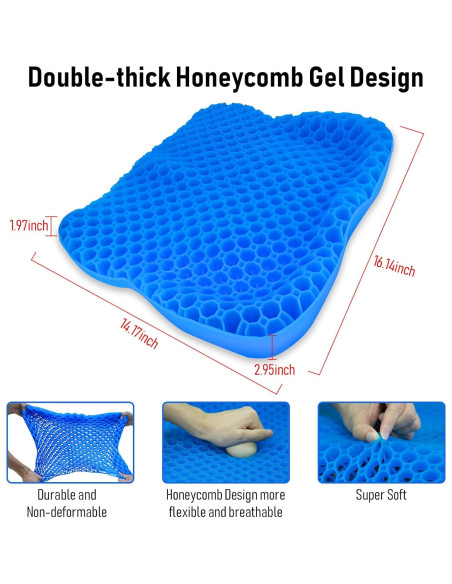 Cojín Antideslizante NEW-Vi para Asiento de Kayak - Gel Impermeable