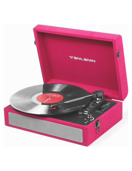 Reproductor de Vinilo Bluetooth TANLANIN TE-012RD 3 Velocidades