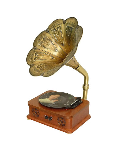 Reproductor de Discos de Vinilo EHVYBDX Bluetooth Vintage 3 Velocidades