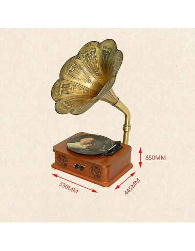 Reproductor de Discos de Vinilo EHVYBDX Bluetooth Vintage 3 Velocidades