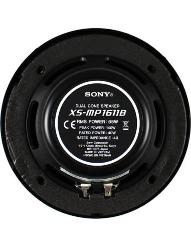Altavoces Marinos Doble Cono Sony XS-MP1611 6.5" 140W