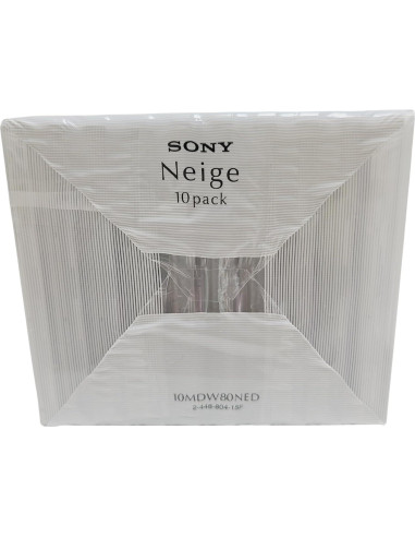 Minidisco Sony 80 Minutos Neige - Paquete de 10 Discos