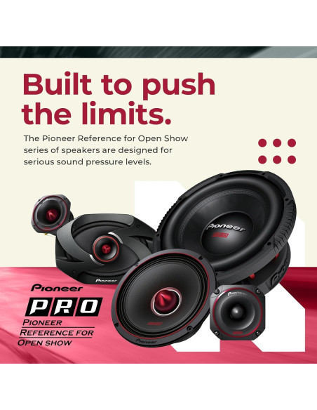 Altavoces Pioneer TS-M801PRO 8" 700W para Coche - Par