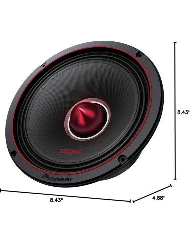 Altavoces Pioneer TS-M801PRO 8" 700W para Coche - Par