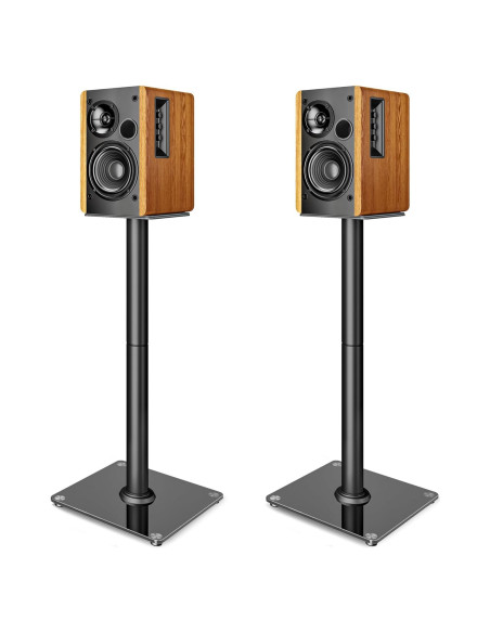 Soportes de Altavoces PEGZONE HWS1007BK, 76.4 CM, 24.95 KG, Negro