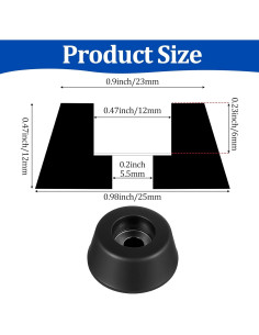8 Almohadillas de Aislamiento de Goma QfwdfcTrenz para Audio 2