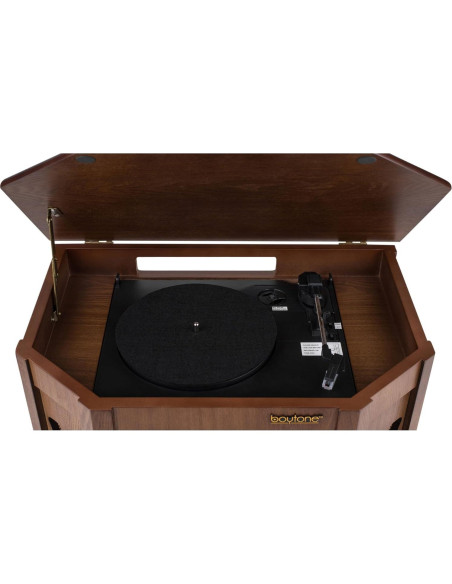 Sistema de Tocadiscos Boytone BT-25MB Madera Natural 8-en-1