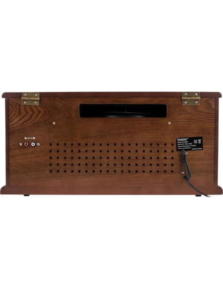 Sistema de Tocadiscos Boytone BT-25MB Madera Natural 8-en-1