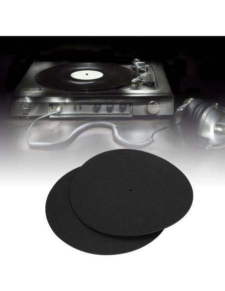 2 Mats de Fieltro para Tocadiscos Zopsc 30 cm Antideslizantes
