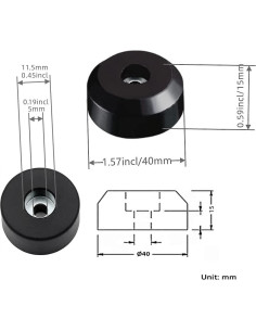 Almohadillas de Aislamiento Sam&Johnny 4 Pcs para Altavoces 2