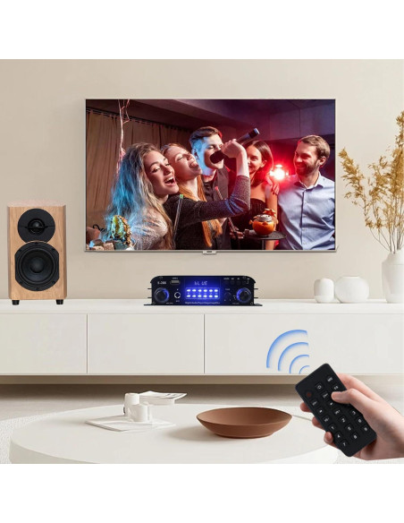 Amplificador Estéreo Bluetooth Eifotoric S288 4 Canales 50Wx4