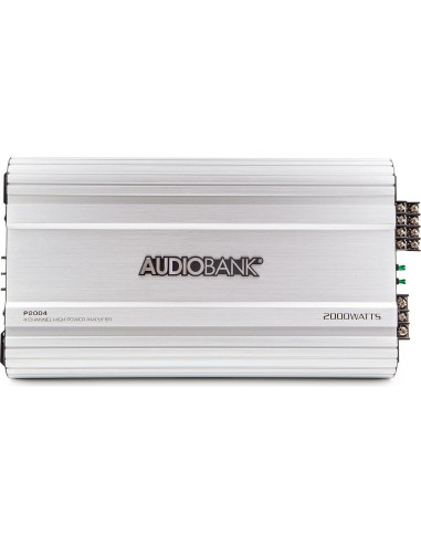 Amplificador Estéreo de Coche Audiobank P2004 2000W 4 Canales