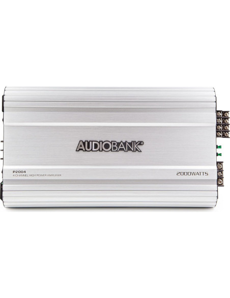 Amplificador Estéreo de Coche Audiobank P2004 2000W 4 Canales