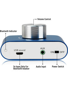 Amplificador Digital Bluetooth 5.0 Facmogu F900S 80W+80W 2