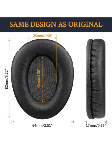 Almohadillas de Repuesto SOULWIT para Auriculares Infrarrojos