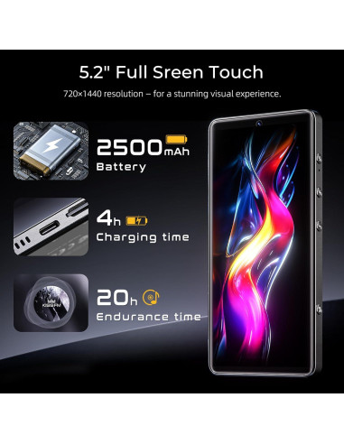 Reproductor MP3 HIFI WALKER G7 Pro 32GB Android 13 Bluetooth