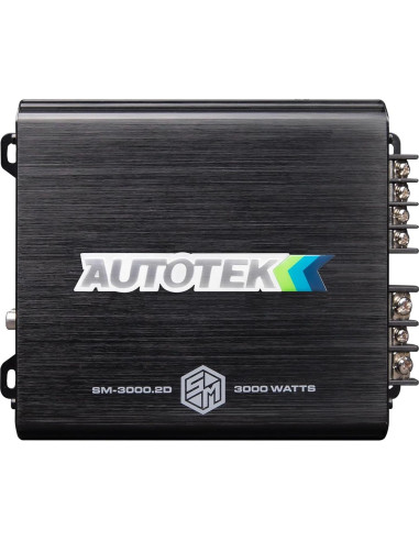 Amplificador de audio Autotek 3000W 2 canales Clase D