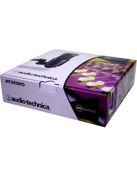 Micrófono de Estudio Audio-Technica AT2020 + Auriculares Rockville PRO-M50