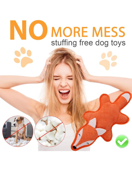 Paquete de 5 Juguetes para Perros Eneston Sin Relleno Multicolor