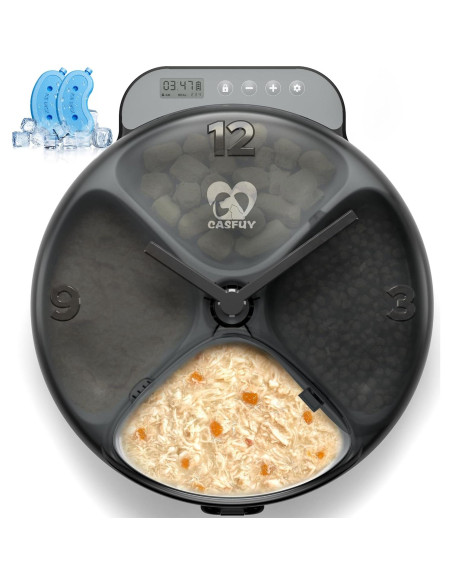 Bandeja de Plástico Casfuy para Comedero Automático de Gatos