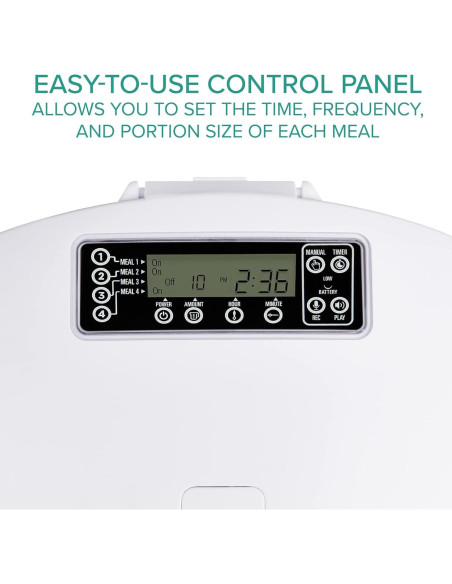 Dispensador Automático de Comida Arf Pets 6L para Mascotas