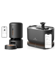 Comedero Automático PETLIBRO 5L WiFi + Fuente de Agua para Gatos