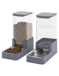 Comedero y dispensador de agua Wefeedy 3.78L acero inoxidable