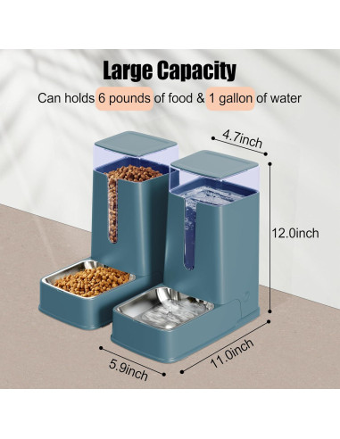 Juego de dispensadores automáticos de comida y agua Meowyoyo 1.66kg