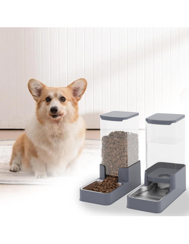 Comedero y dispensador de agua Wefeedy 3.78L acero inoxidable