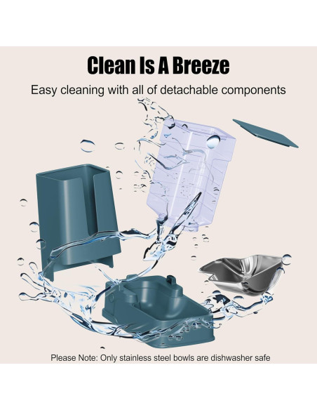 Juego de dispensadores automáticos de comida y agua Meowyoyo 1.66kg