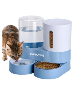 Comedero Automático Pawzone para Gatos y Perros 2.6L Azul