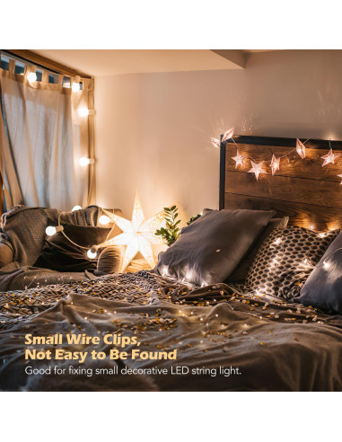 Clips Adhesivos para Cables AGPTEK 100 PCS Transparente