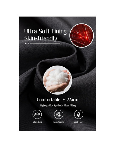 Chaqueta de Esquí Impermeable Wantdo para Mujeres - Negro