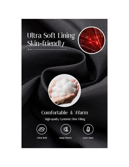 Chaqueta de Esquí Impermeable Wantdo para Mujeres - Negro